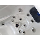 Hydrosan Garten-Whirlpool-Badewanne Spa102 Weiße Perle Naturgehäuse 210x160 cm