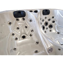 Hydrosan Garten-Whirlpool-Badewanne Spa102 Weißes Perlmutt-Kaffeegehäuse 210x160 cm