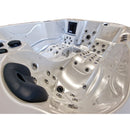 Hydrosan Garten-Whirlpool-Badewanne Spa102 Weißes Perlmutt-Kaffeegehäuse 210x160 cm