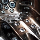 Hydrosan Garten-Whirlpool-Badewanne Spa102 Magma Gold Kaffeegehäuse 210x160 cm