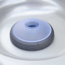 Hydrosan Garten-Whirlpool-Badewanne SPA340 Cappuccino Naturholz-Abdeckung 220x220 cm