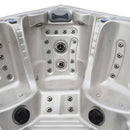 Hydrosan Garten-Whirlpool-Badewanne SPA340 Cappuccino Naturholz-Abdeckung 220x220 cm