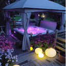 Hydrosan Garten-Whirlpool 340ECO Cappuccino Grau, Abdeckung 220x220 cm