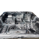 Hydrosan Garten-Whirlpool-Badewanne 403 Schwarz Ozeanwelle Schwarzes Gehäuse 230x230 cm