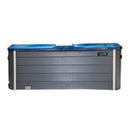 Hydrosan Garten-Whirlpool-Badewanne Spa510 Blaue Welle Graues Gehäuse 210x210 cm