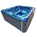 Hydrosan Garten-Whirlpool-Badewanne Spa510 Blaue Welle Graues Gehäuse 210x210 cm