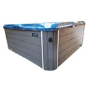 Hydrosan Garten-Whirlpool-Badewanne Spa510 Blaue Welle Graues Gehäuse 210x210 cm