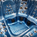 Hydrosan Garten-Whirlpool-Badewanne Spa510 Blaue Welle Graues Gehäuse 210x210 cm