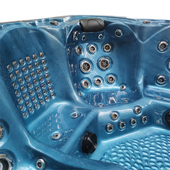 Hydrosan Garten-Whirlpool-Badewanne 560 Blaue Ozeanwelle Anthrazit Gehäuse 220x220 cm – Vorschau 25