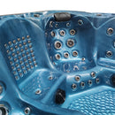 Hydrosan Garten-Whirlpool-Badewanne 560 Blaue Ozeanwelle Anthrazit Gehäuse 220x220 cm