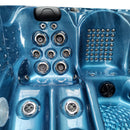 Hydrosan Garten-Whirlpool-Badewanne 560 Blaue Ozeanwelle Anthrazit Gehäuse 220x220 cm