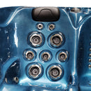 Hydrosan Garten-Whirlpool-Badewanne 560 Blaue Ozeanwelle Anthrazit Gehäuse 220x220 cm