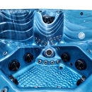 Hydrosan Garten-Whirlpool-Badewanne 560 Blaue Ozeanwelle Anthrazit Gehäuse 220x220 cm