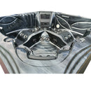 Hydrosan Garten-Whirlpool-Badewanne 561 Black Ocean Wave Anthrazit Gehäuse 210x210 cm