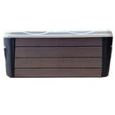 Hydrosan Garten-Whirlpool-Badewanne 565 Weißperle Kaffeegehäuse 170x210 cm
