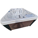 Hydrosan Garten-Whirlpool-Badewanne 565 Weißperle Kaffeegehäuse 170x210 cm