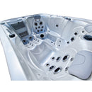 Hydrosan Garten-Whirlpool-Badewanne 565 Weißperle Kaffeegehäuse 170x210 cm