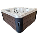 Hydrosan Garten-Whirlpool-Badewanne 565 Weißperle Kaffeegehäuse 170x210 cm