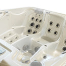 Hydrosan Garten-Whirlpool-Badewanne Spa566, Gehäuse komplett in Weiß-Perl-Anthrazit, 200 x 200 cm