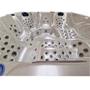 Hydrosan Garten-Whirlpool-Badewanne SPA702 Weißperle Anthrazit Gehäuse 230x230 cm