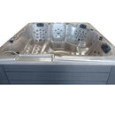 Hydrosan Garten-Whirlpool-Badewanne SPA702 Cappuccino-Grau Gehäuse 230x230 cm