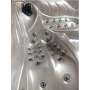 Hydrosan Garten-Whirlpool-Badewanne SPA702 Cappuccino-Grau Gehäuse 230x230 cm