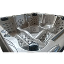 Hydrosan Garten-Whirlpool-Badewanne SPA702 Cappuccino-Grau Gehäuse 230x230 cm