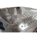 Hydrosan Garten-Whirlpool-Badewanne SPA702 Cappuccino-Grau Gehäuse 230x230 cm