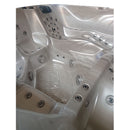 Hydrosan Garten-Whirlpool-Badewanne SPA702 Cappuccino-Grau Gehäuse 230x230 cm