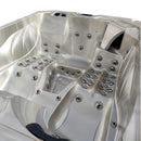 Hydrosan Garten-Whirlpool-Badewanne SPA705 Cappuccino-Grau Gehäuse 210x170 cm