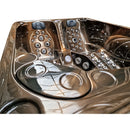 Hydrosan Garten-Whirlpool-Badewanne SPA705 Magma Gold Anthrazit Gehäuse 210x170 cm
