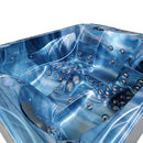 Hydrosan GARDEN JACUZZI BADEWANNE SPA705 BLAUE OZEANWELLE KAFFEEABDECKUNG 210x170 CM