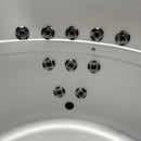 Hydrosan DELLA 916 WHITE PEARL GARDEN BADEWANNE MIT HYDRO-MASSAGE 170x170 CM