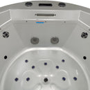 Hydrosan DELLA 916 WHITE PEARL GARDEN BADEWANNE MIT HYDRO-MASSAGE 170x170 CM