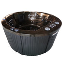 Hydrosan DELLA 916 MAGMA GOLD GARDEN-BADWANNE MIT HYDRO-MASSAGE, ANTHRAZITGEHÄUSE, 170x170 CM