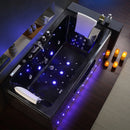 Hydrosan IRIS 933C BLACK WAVE Hydromassagebadewanne 170x84 cm