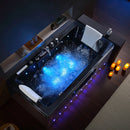 Hydrosan IRIS 933C BLACK WAVE Hydromassagebadewanne 170x84 cm