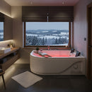 Hydrosan CARMEN 631L Hydromassage-Badewanne links, weiß, 180 x 120 cm