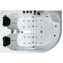 Hydrosan Hydromassage-Badewanne mit Heizung Carmen 631RH rechts Weiß 180x120 cm
