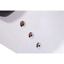 Hydrosan Hydromassage-Badewanne mit Heizung Carmen 631RH rechts Weiß 180x120 cm