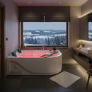 Hydrosan Hydromassage-Badewanne mit Heizung Carmen 631RH rechts Weiß 180x120 cm