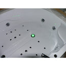 Hydrosan Hydromassage-Badewanne mit Heizung Carmen 631RH rechts Weiß 180x120 cm