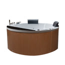 Hydrosan DELLA 916 Hydromassage-Badewanne mit braunem Deckel 155x155 cm