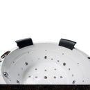 Hydrosan DELLA 916 Hydromassage-Badewanne mit braunem Deckel 170x170 cm