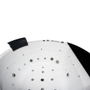 Hydrosan DELLA 916 Hydromassage-Badewanne mit braunem Deckel 170x170 cm