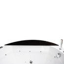 Hydrosan DELLA 916 Hydromassage-Badewanne mit braunem Deckel 170x170 cm