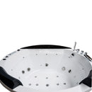 Hydrosan DELLA 916 Hydromassage-Badewanne mit schwarzer Verkleidung 155x155 cm