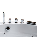 Hydrosan DELLA 916 Hydromassage-Badewanne mit schwarzer Verkleidung 155x155 cm