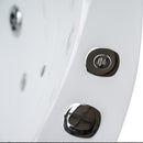 Hydrosan DELLA 916 Hydromassage-Badewanne mit schwarzer Verkleidung 155x155 cm