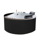 Hydrosan DELLA 916 Hydromassage-Badewanne mit schwarzer Verkleidung 155x155 cm